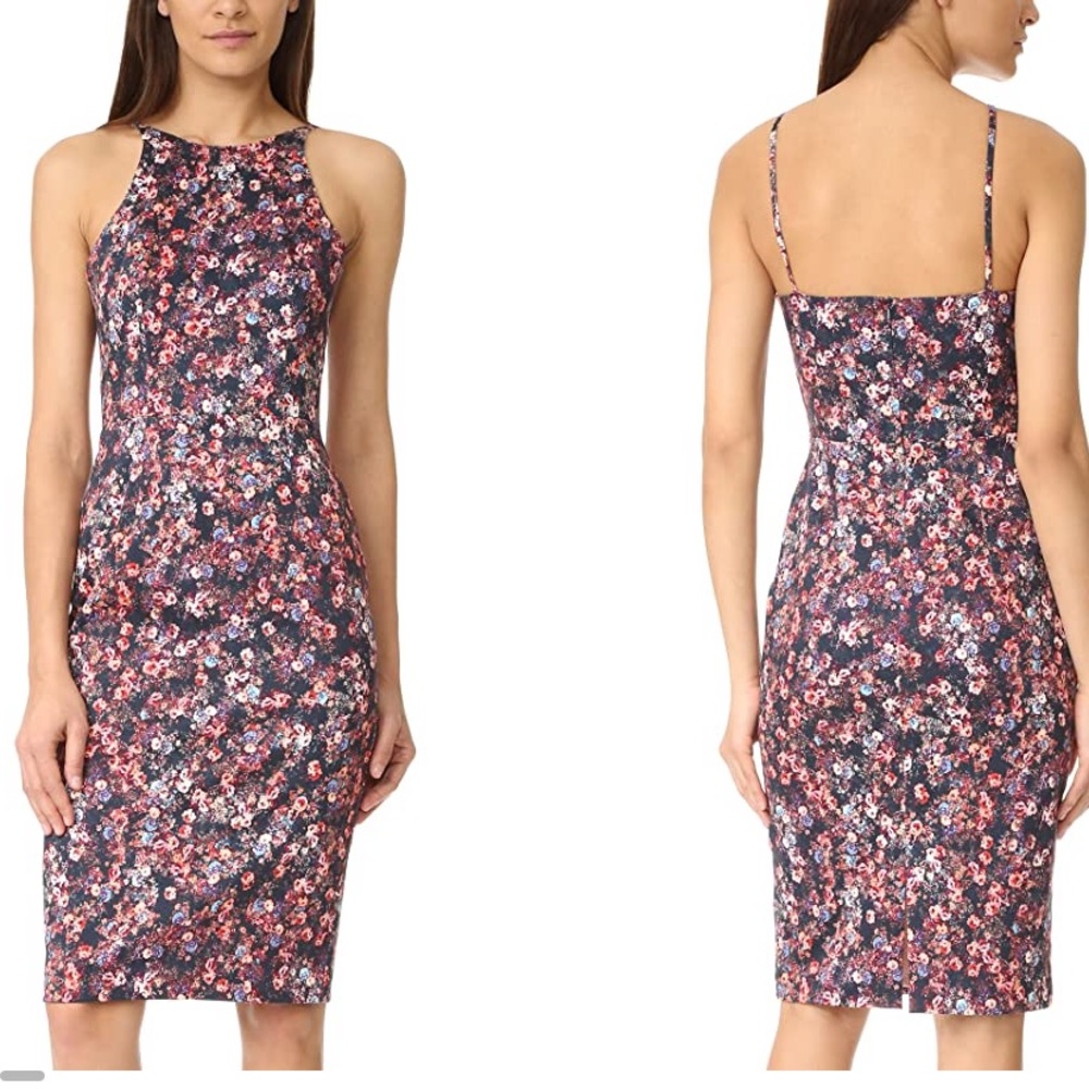 Black Halo Lively Montego Sheath Dress. Excellent condition. Floral dress.